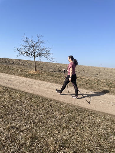 Individuální lekce severské chůze pro pokročilé